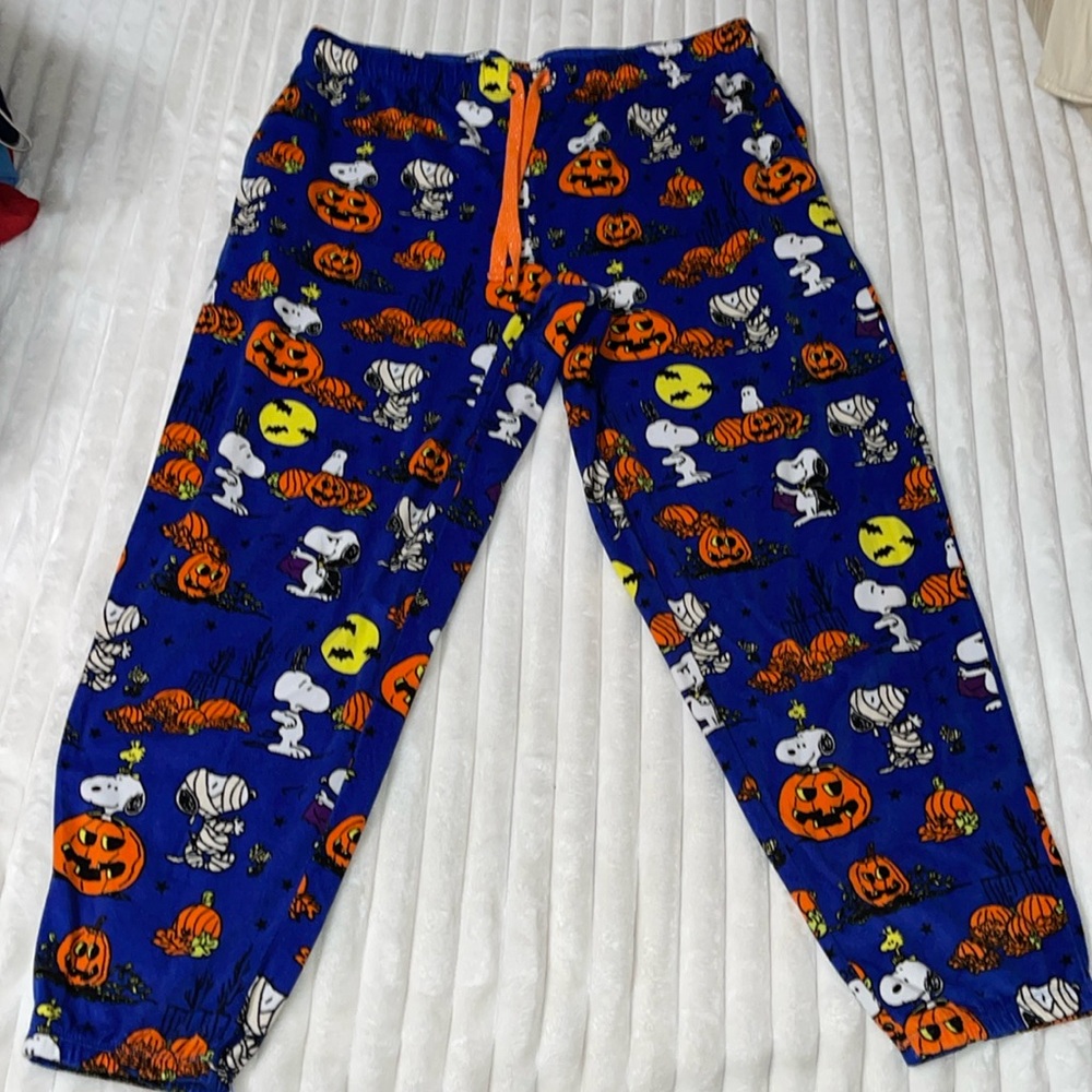 Peanuts Blue Halloween Pajama Pants